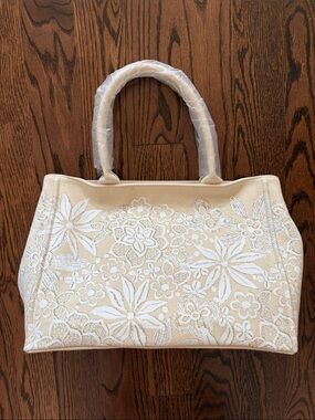 Floral Print Coated Canvas Tote Target x Oscar de la Renta